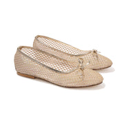 Elegant Womens Pumps – Nadia Gold Crystal Bow