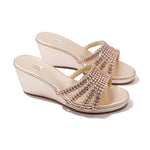 Load image into Gallery viewer, Chloe Gold Wedges