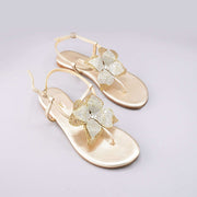 Iris Gold & Silver Crystal Sandals