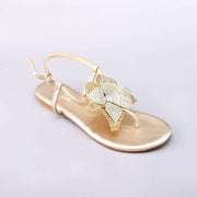 Iris Gold & Silver Crystal Sandals