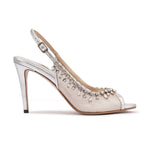 Load image into Gallery viewer, Bluebell Silver 3.5 Inch Heel
