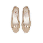 Load image into Gallery viewer, Elegant Womens Pumps – Nadia Gold Crystal Bow
