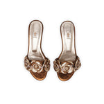 Load image into Gallery viewer, Pansy with Diamantés – Block Heels
