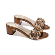 Pansy with Diamantés – Block Heels
