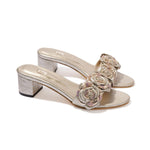 Load image into Gallery viewer, Pansy with Diamantés – Block Heels
