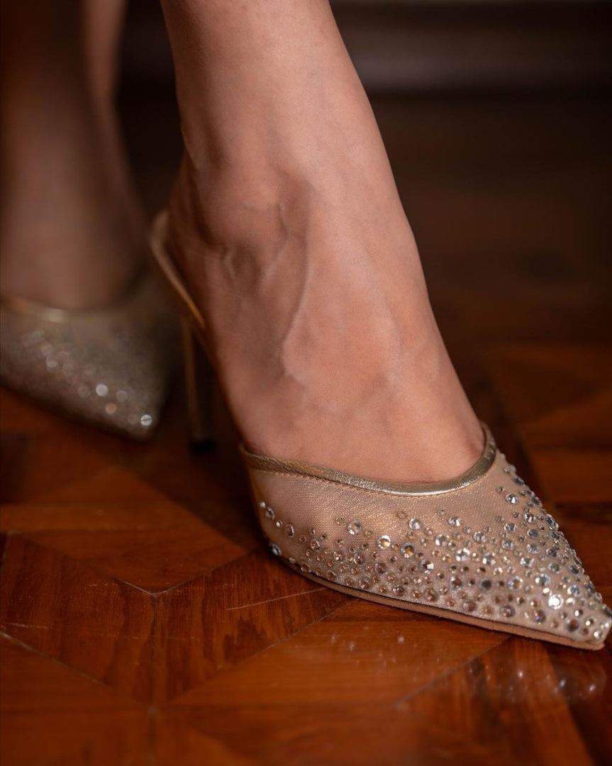 Orchid 3.5 Inch Heel – Gold